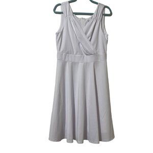 Grace Karin NWT faux wrap upper lined women’s size L white swing dress